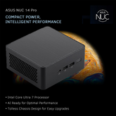 ASUS NUC 14 Mini Desktop Intel Core Ultra 7 No RAM Intel Integrated Graphics No Storage Storage No OS - Black